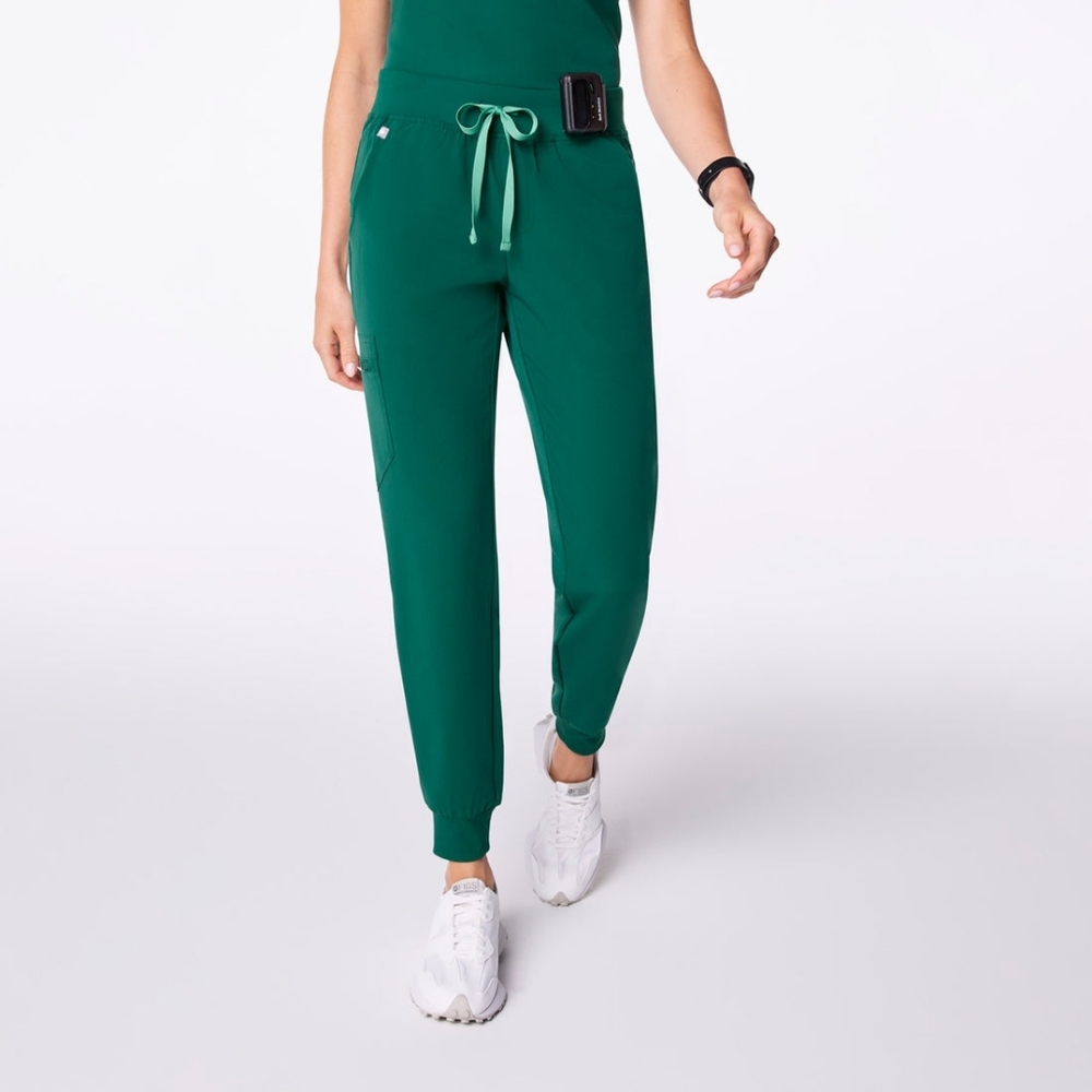 FIGS Hunter Green Zamora Jogger Scrub Pants